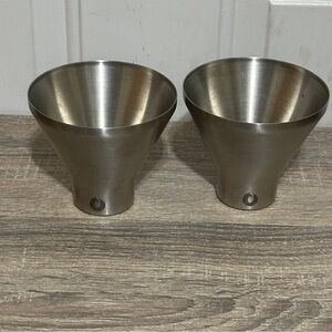 Set‎ of (2) Snowfox Insulated Stainless Steel Martini Tumblers - BPA Free